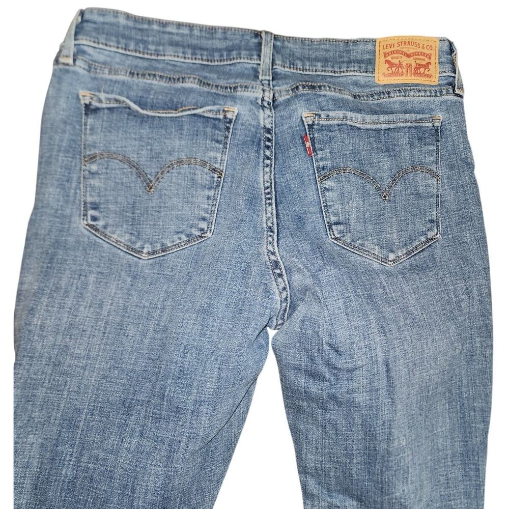 Levi's Skinny Distressed Raw Hem Denim Jeans 711 Size 31 - Picture 6 of 8